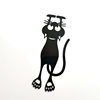 Creative hollow kitten plastic bookmark hollow bookmark black kitten hanging bookmark in stock wholesale