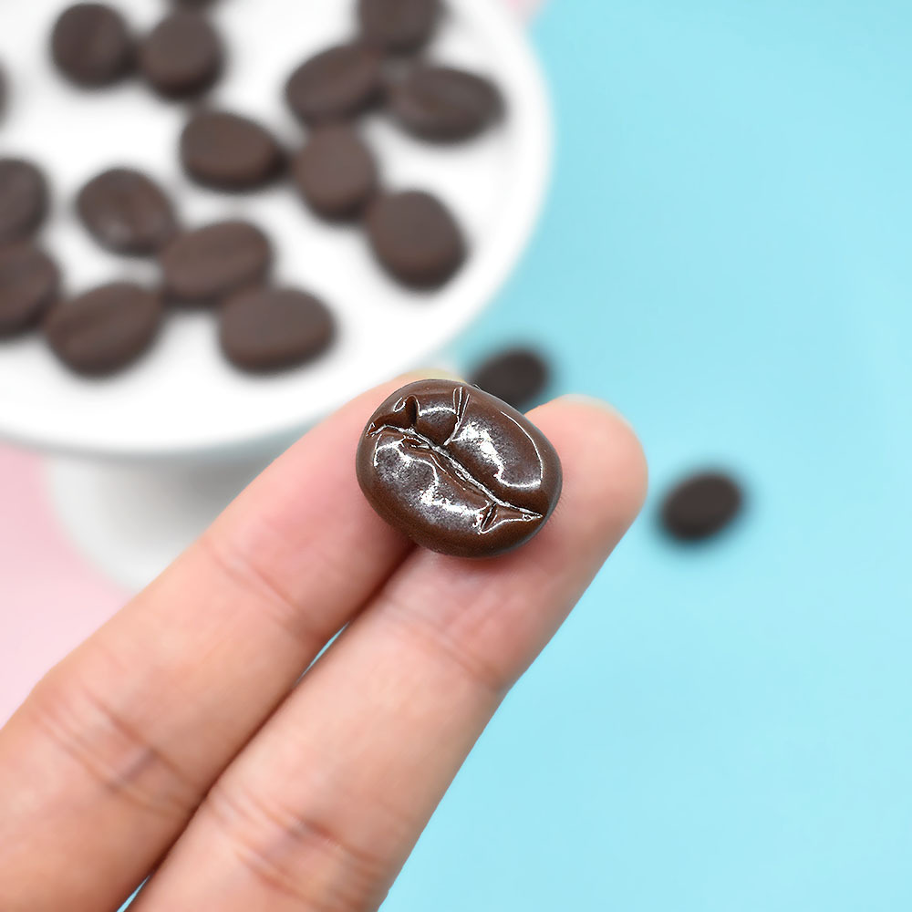 树脂咖啡豆diy配件巧克力豆滴胶奶油手机壳文具盒冰箱贴装饰材料