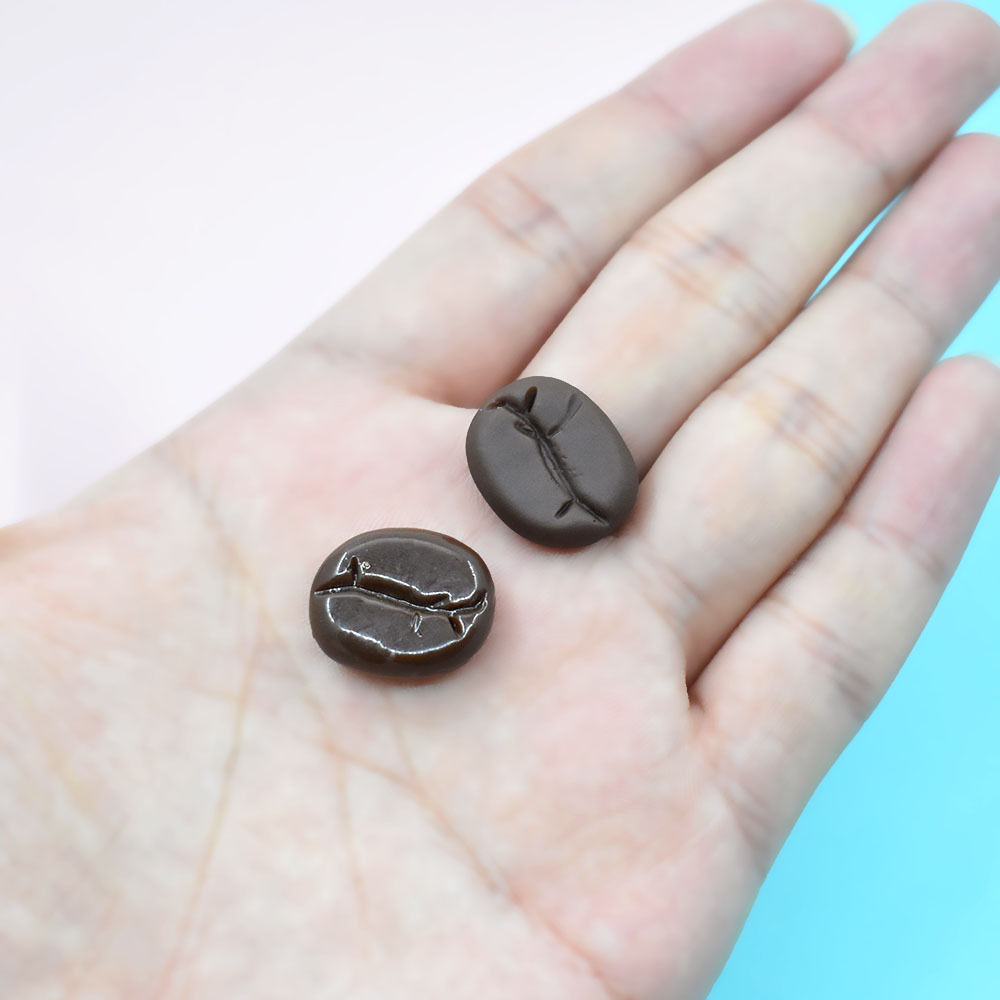 树脂咖啡豆diy配件巧克力豆滴胶奶油手机壳文具盒冰箱贴装饰材料