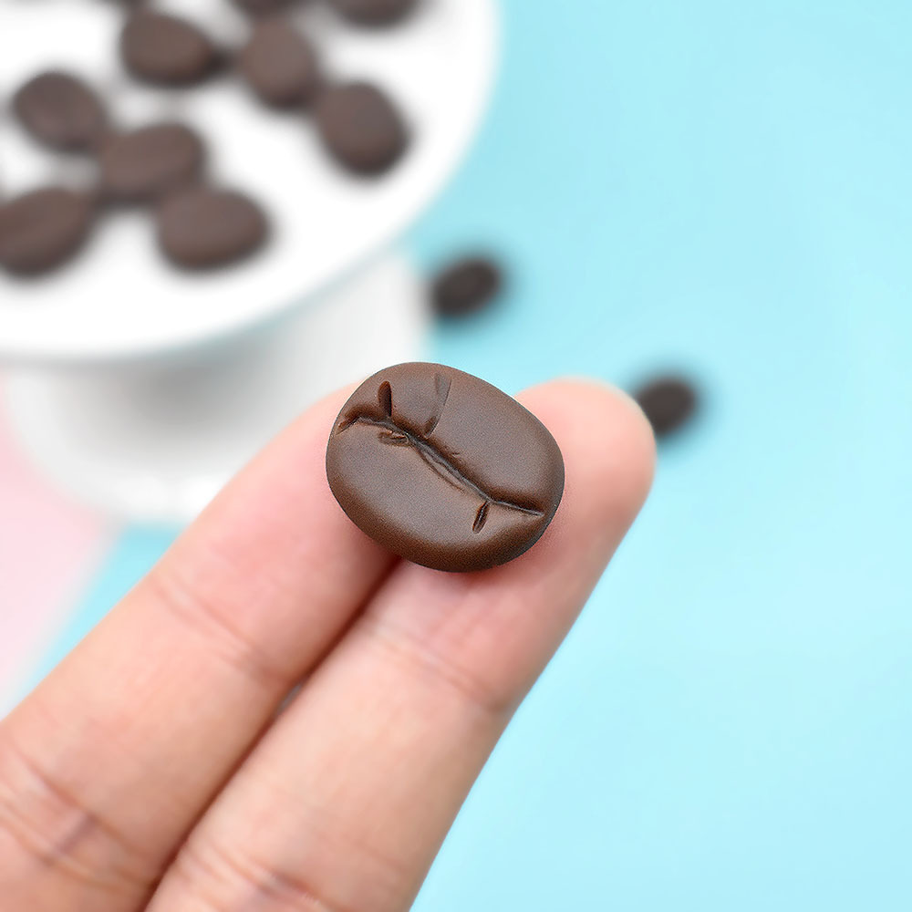 树脂咖啡豆diy配件巧克力豆滴胶奶油手机壳文具盒冰箱贴装饰材料