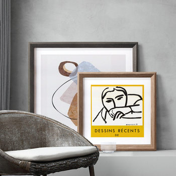 Solid Wood Square Wall Mounted Traditional Chinese Painting Frame 2024 Inch Calligraphy Log Photo Frame 38cm 33 Chinese Style Set