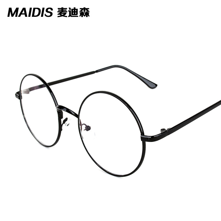 Jett 3048 Harry Potter same style large round frame plain glasses metal retro Prince glasses men's and women's glasses frame