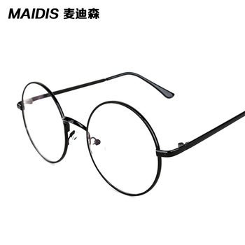 Jett 3048 Harry Potter same style large round frame plain glasses metal retro Prince glasses men's and women's glasses frame
