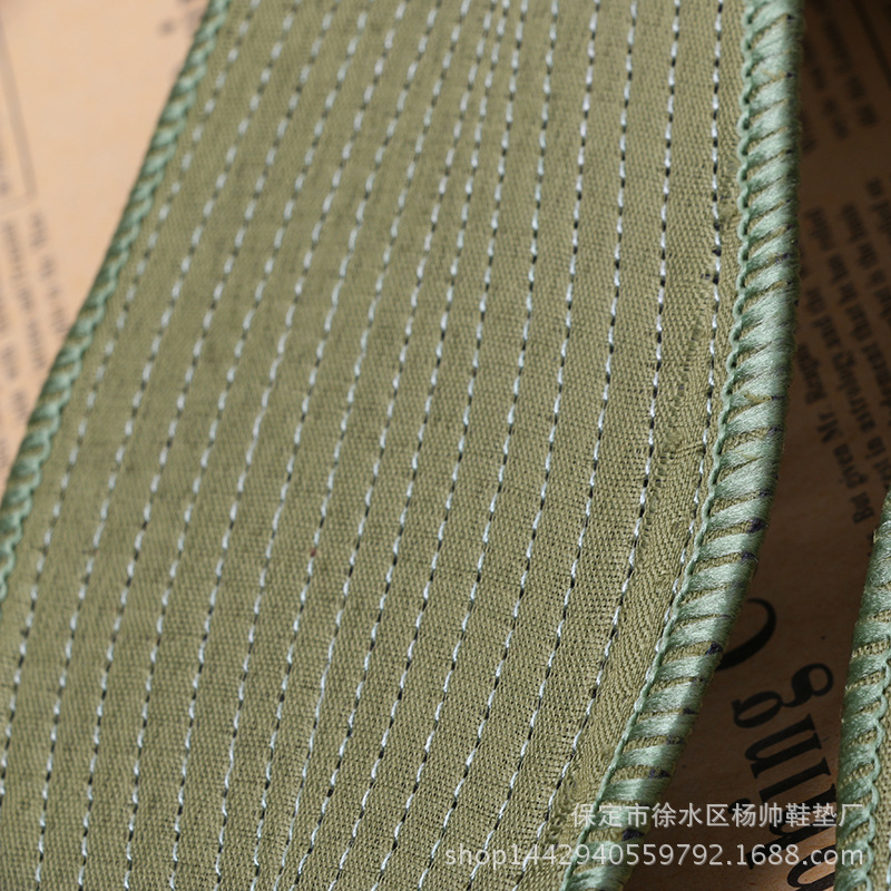 Maizhutong Manufacturer Directly Supplies Plastic-Sealed Military Green Insoles for All Seasons, Military Training Sports Insoles, Height-Increasing, Sweat-Absorbing, Breathable Full Insoles