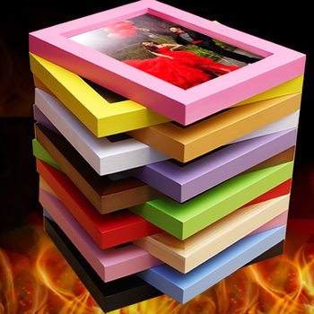 Wholesale 5-20 inch 2cm thick pine photo frame wall table can be printed logo