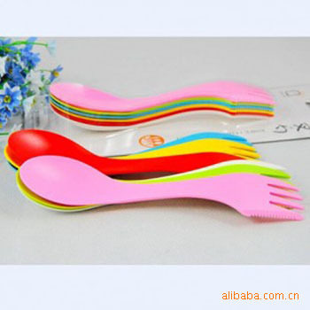 Knife, Fork and Spoon Three-In-One Set 534 Cutlery Set (Pack of 6) Available in Six Colors, Printable Logo