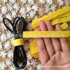 Yellow back-to-back tie telecom chassis tie hook and loop tie 10*100MM long in stock wholesale