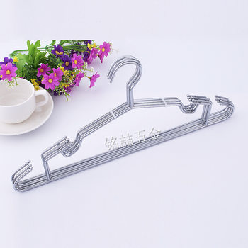 Metal solid clothes hanger groove clothes drying hanger metal wire non-slip bold type a clothes hanger wholesale