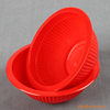 Disposable bowl chopsticks wedding red plastic bowl for children 345ML20 food grade plastic bowl lunch box take-out