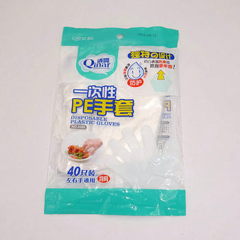 Clear PE disposable gloves waterproof oil-proof sanitary film nylon food gloves wholesale