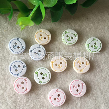 Resin laser bear head 12.5mm children's clothing button shirt button children's sweater cardigan button handmade buttons wholesale
