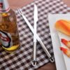 Thickened and Lengthened Barbecue Tools Stainless Steel Barbecue Knife and Fork Set Round Handle Barbecue Utensils for Grilling and Baking Wholesale