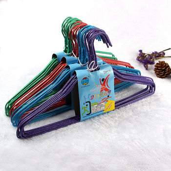 Factory wholesale 38.5cm thickened clothes hanger creative plastic dipping clothes hanger student dormitory household clothes hanger