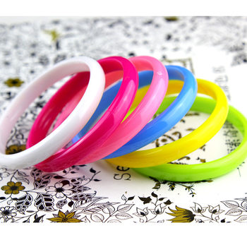 Hot selling Korean fashion plastic bracelet color candy color bracelet plastic led bracelet foreign trade factory direct sale