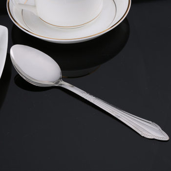 Stainless steel tableware fork spoon western restaurant canteen tableware small soup spoon dessert seasoning spoon cake fork factory wholesale