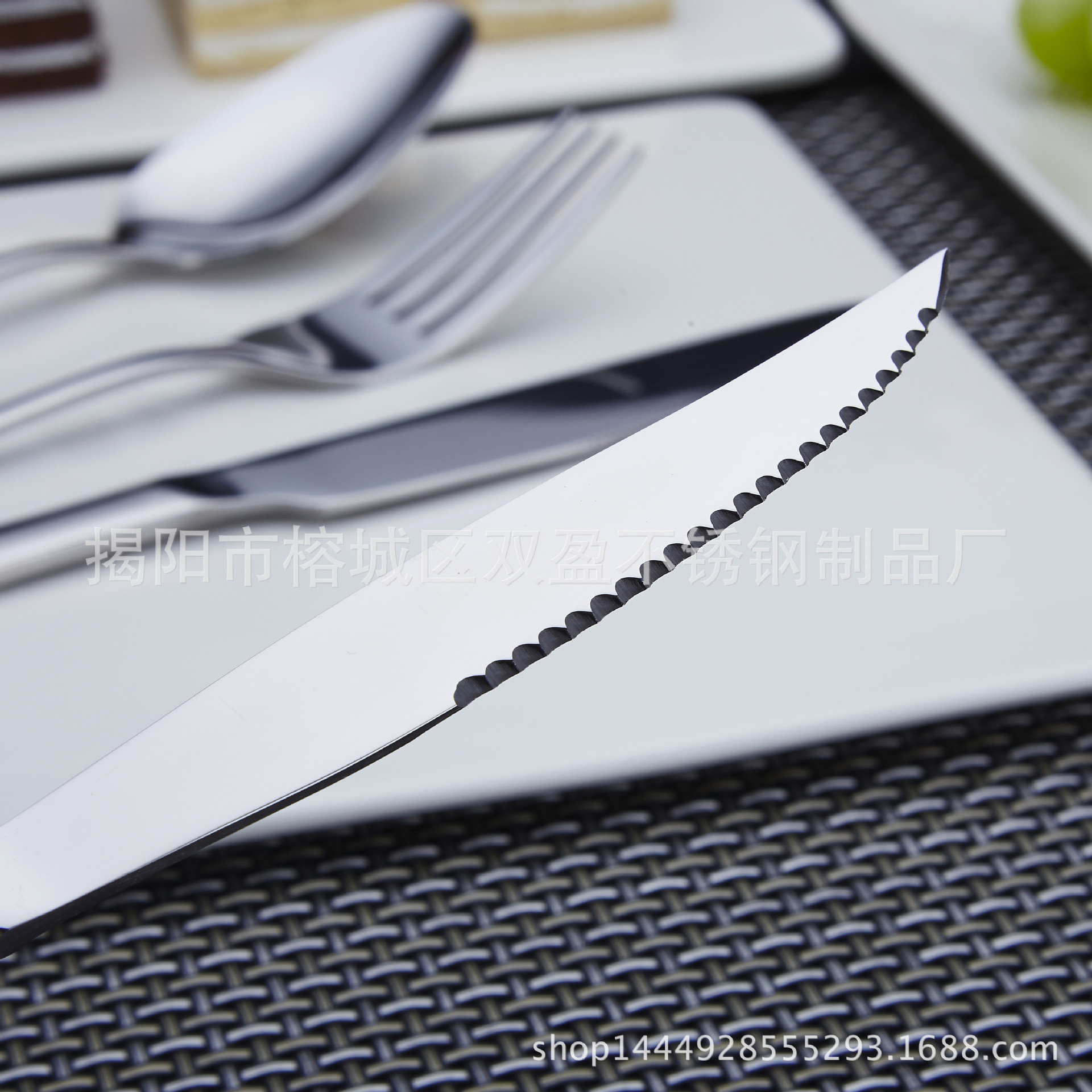 Cross-Border Stainless Steel Tableware Household Stainless Steel Knife, Fork, and Spoon 1010 Knife and Fork Set Western-Style Knife and Fork