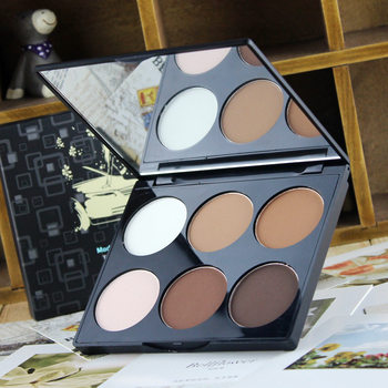 Meixier three-dimensional brightening six-color repair powder cake highlight shadow combination repair powder plate nose shadow powder 3050