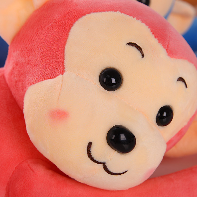 猴子毛绒玩具公仔可爱长臂猴电动车防撞猴抱枕窗帘猴娃娃生日礼物