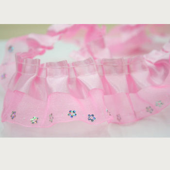 In stock 4cm toy clothing satin snow yarn with plum sequins discount lace skirt toy pillow cover lace