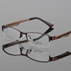 Factory Direct Sales Men's Business Eyeglass Frames Half-Rim Glasses Frame Titanium Alloy Ultra-Light Myopia Tr Temples Business Style