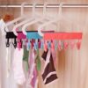 Portable fabric hanger foldable travel convenience hanger bathroom hanger clothes clip wholesale