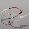 Women's Metal Half-Frame Ultra-Light Myopia Glasses Frame Ladies' Elegant Eyeglass Frame Cross-Border Optical Glasses Frame 99001