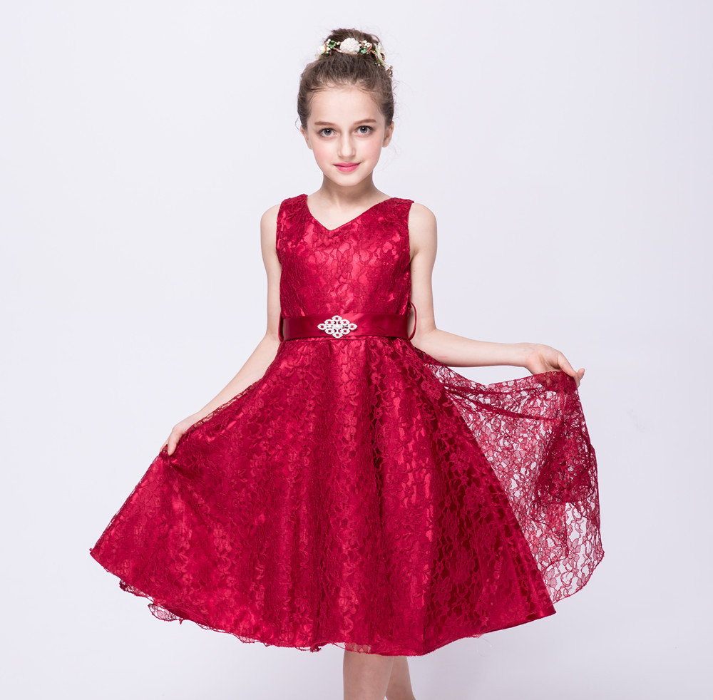 Girls Lace Dress Sweetheart Princess Evening Dress Party Dress Children's Dress