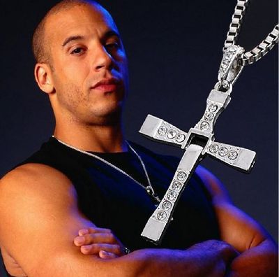 Speed and passion 7 cross necklace Toledo with personality necklace men's European and American pendant jewelry C022