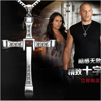 Speed and passion 7 cross necklace Toledo with personality necklace men's European and American pendant jewelry C022