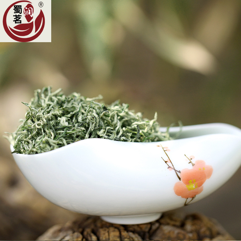 Новый чай 2025 года Shu Mingrun 250 г сычуаньского зеленого чая Biluochun в пакетиках Yunwu Green Tea one piece от имени Изображение 1