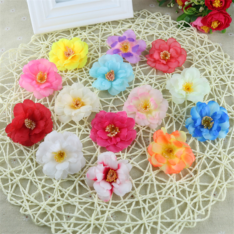 ขายร้อน diy ประดิษฐ์ดอกโบตั๋นดอกไม้, ดอกไม้ผ้าไหม, ดอกไม้งาน...