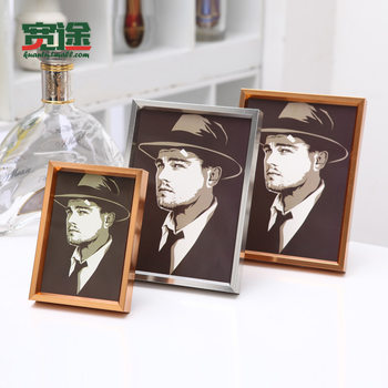 Kuantu Metal Tabletop Photo Frame 12inch 16inch Wall-Mounted Creative 7inch Champagne Color Modern Minimalist