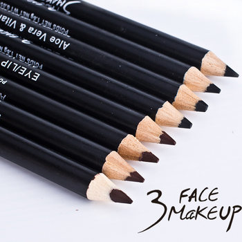 Chinese make-up 3 FACE MAKEUP waterproof sweat-proof long-lasting non-faint eyeliner hard core eyebrow pencil wholesale