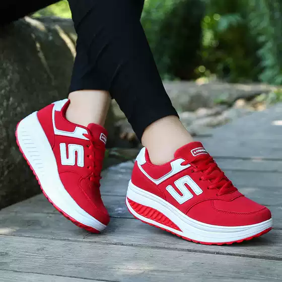 Wholesale Spring and Autumn new women's shoes leather breathable fashion women's rocking shoes casual sneaker trendy women's shoes