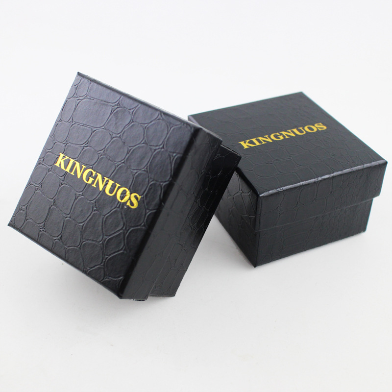 Exquisite Gold-Stamped Original Watch Box, Watch Packaging Box, Imitation Leather Crocodile Skin Pattern Watch Box, Factory Direct Sales
