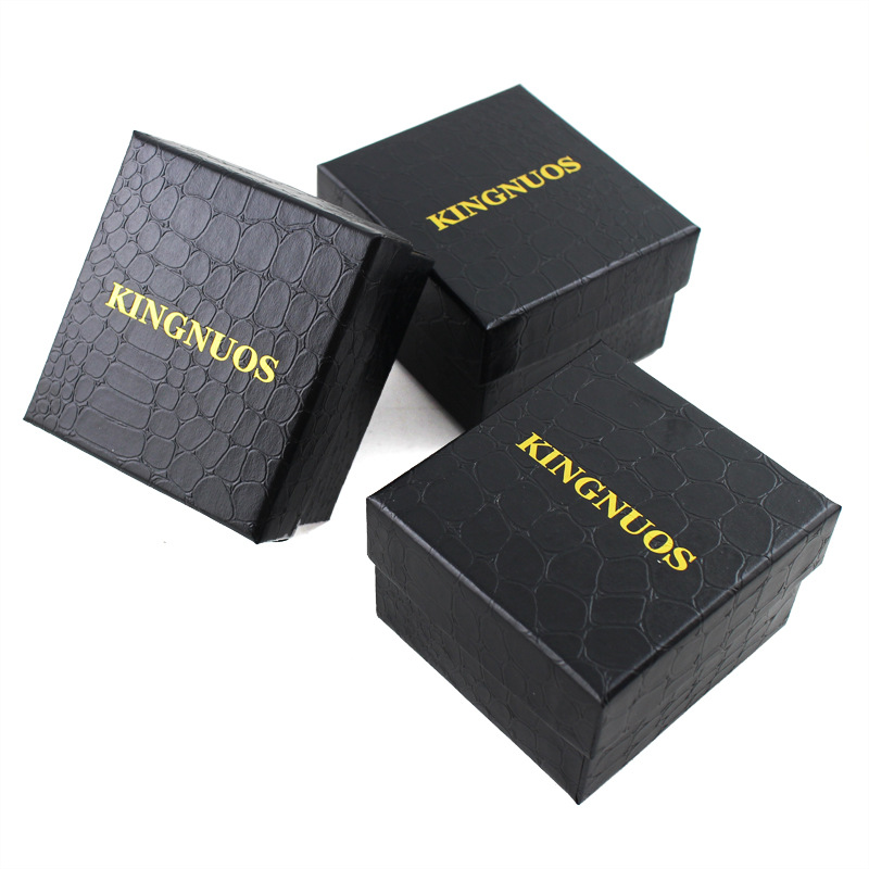 Exquisite Gold-Stamped Original Watch Box, Watch Packaging Box, Imitation Leather Crocodile Skin Pattern Watch Box, Factory Direct Sales