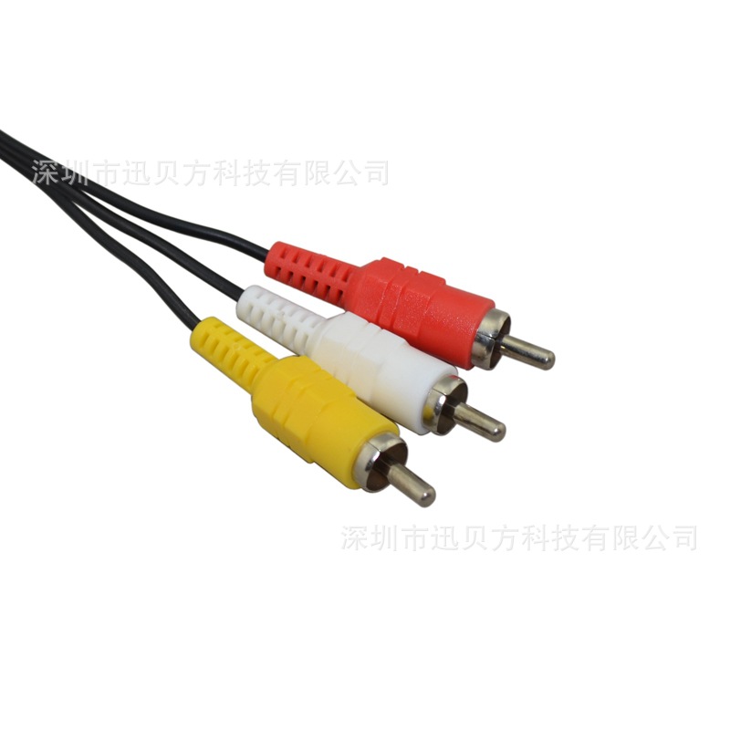 Foreign trade export NES red and white machine broom head line Nes scart rgb cable 1.8m video line
