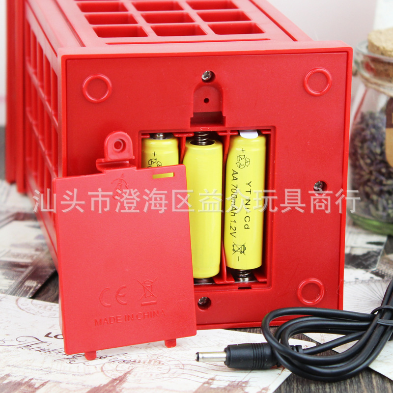 European British Telephone Booth Table Lamp, Unique Charging Led Adjustable Touch Table Lamp, Night Light Specially Designed for Export