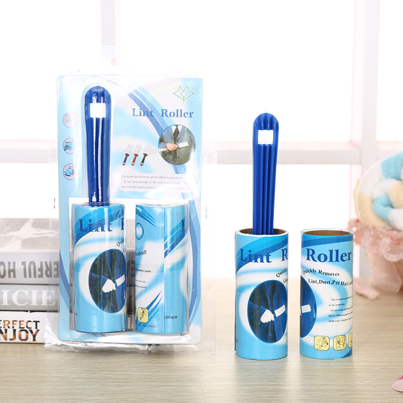 Factory wholesale home green roller type sticky dust collector new tearable sticky wool dust collector can replace sticky paper