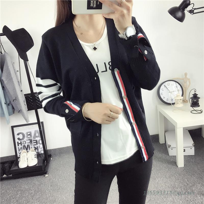 男女针织开衫女短款毛衣女情侣秋装春秋季宽松外套针织外套