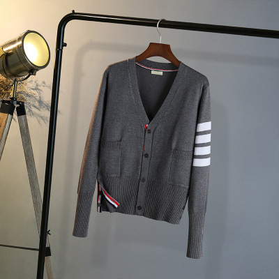 男女针织开衫女短款毛衣女情侣秋装春秋季宽松外套针织外套