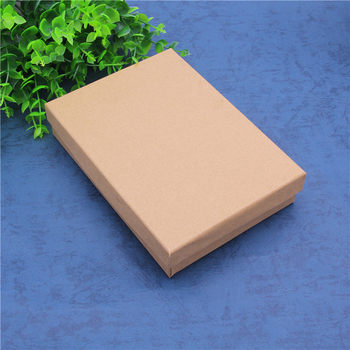Venue Supply Can Be Printed with Logo Retro Kraft Paper Jewelry Gift Box Universal Large Jewelry Set Box Wholesale