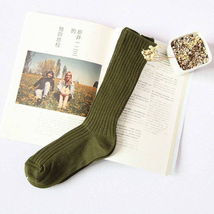 04堆堆袜子女春季新款厂家批发百搭男女棉中筒袜子透气情侣袜子