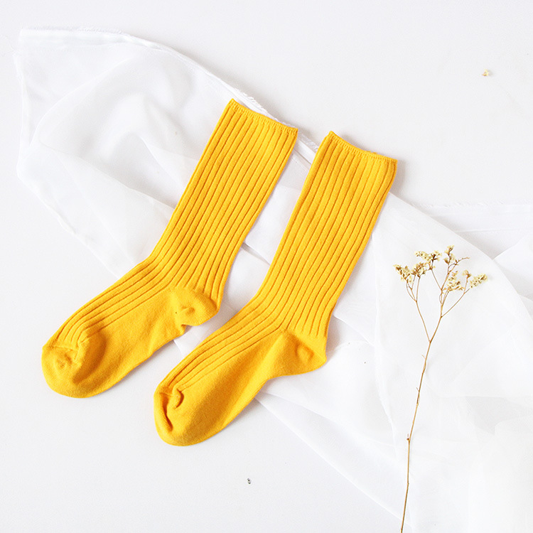 04堆堆袜子女春季新款厂家批发百搭男女棉中筒袜子透气情侣袜子