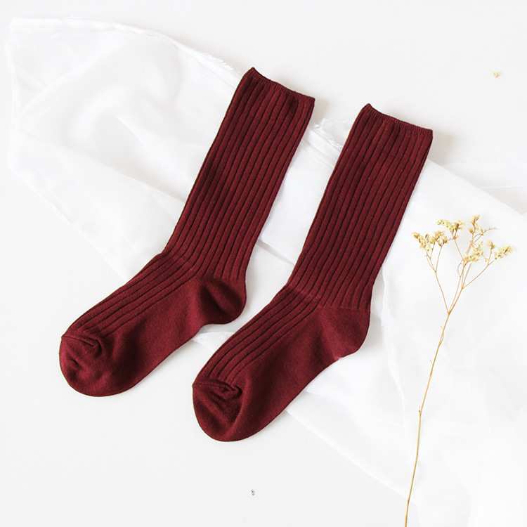 04堆堆袜子女春季新款厂家批发百搭男女棉中筒袜子透气情侣袜子