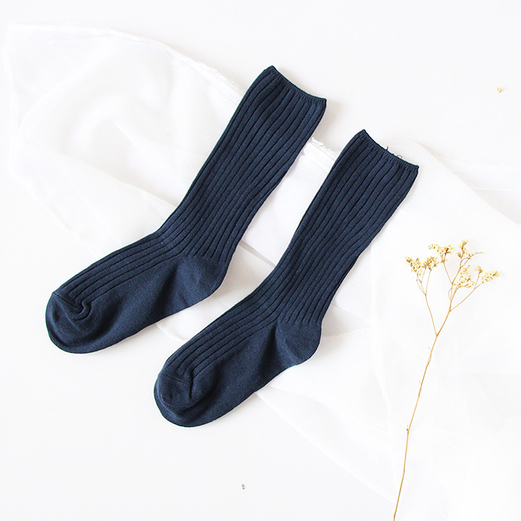 04堆堆袜子女春季新款厂家批发百搭男女棉中筒袜子透气情侣袜子