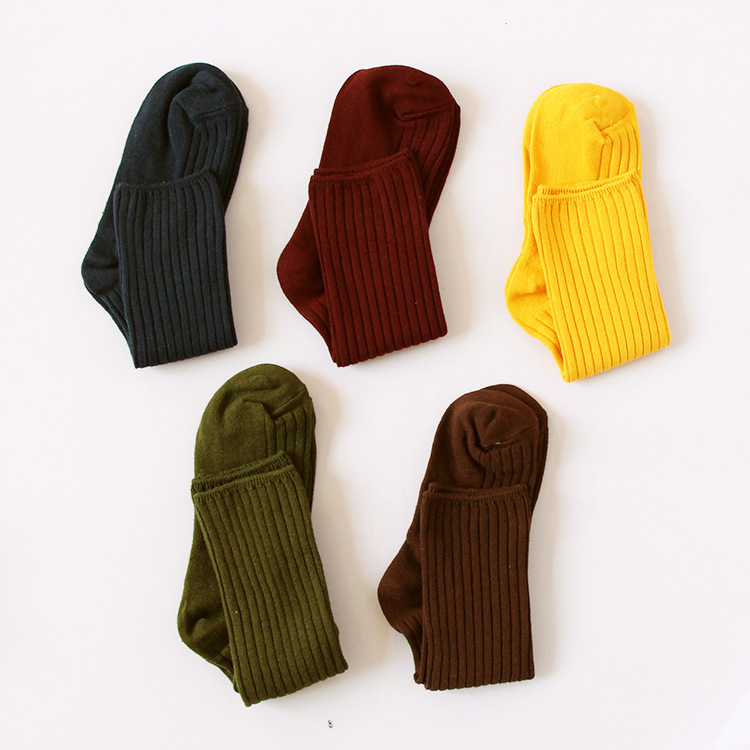 04堆堆袜子女春季新款厂家批发百搭男女棉中筒袜子透气情侣袜子