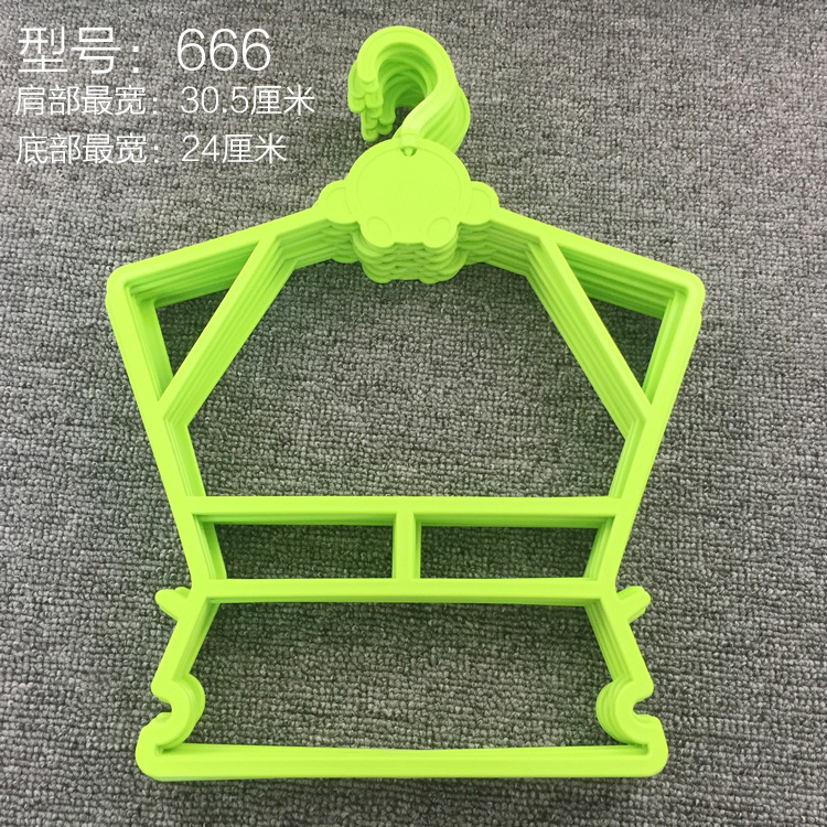 Zhongtai Children's Clothes Hanger Baby One-piece Set Clothes Hanger Children's Clothing Store Clothes Rack Clothes Hanger Trousers Rack Wholesale