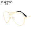 Kedun Korean Style Eyeglass Frames, Fashionable Retro Flat Lenses, Aviator and Pilot Glasses 3026