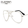Kedun Korean Style Eyeglass Frames, Fashionable Retro Flat Lenses, Aviator and Pilot Glasses 3026